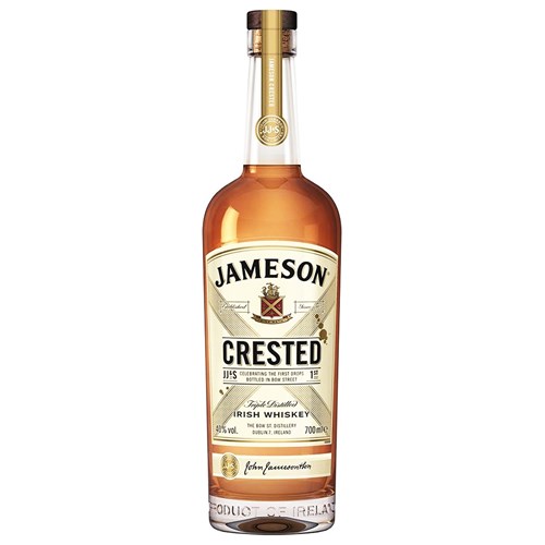 Jameson Crested Triple Distilled Blended Irish Whiskey 70cl - Award-Winning